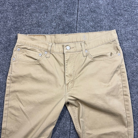 Levi's 511 Slim Fit Pants Men's 34x30 All Seasons Tech Twill Chinos Tan Khaki - Picture 3 of 13